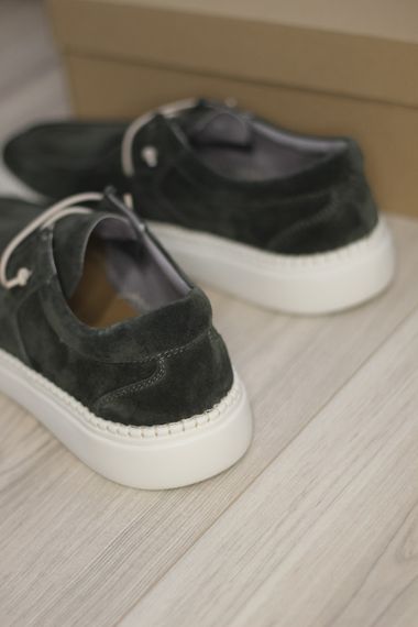 Сучасні топсайдери Kadar зеленого кольору 40 розмір | Зображення 2