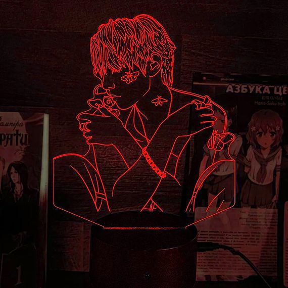 Акриловый светильник-ночник The Rose Усон Ким красный tty-n002244