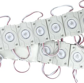 Світлодіодний модуль PROLUM Т1 SMD2835 1LED 12V 1,2W IP66 З лінзою Білий