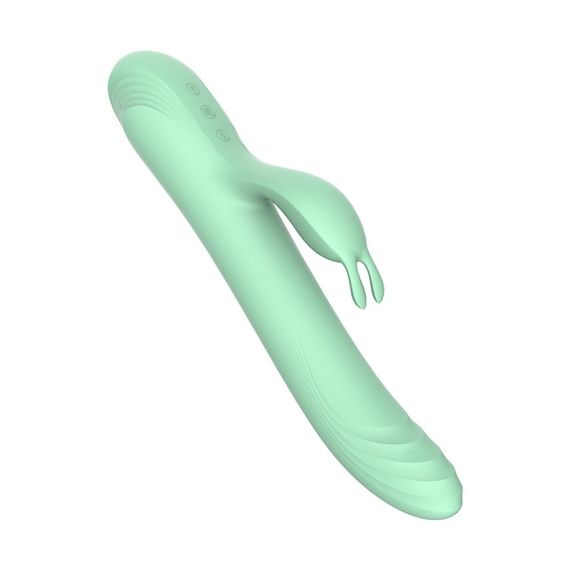 Вібратор-кролик із фрикціями Every Night Toys для точки G, блакитний Sex Aura | Зображення 2