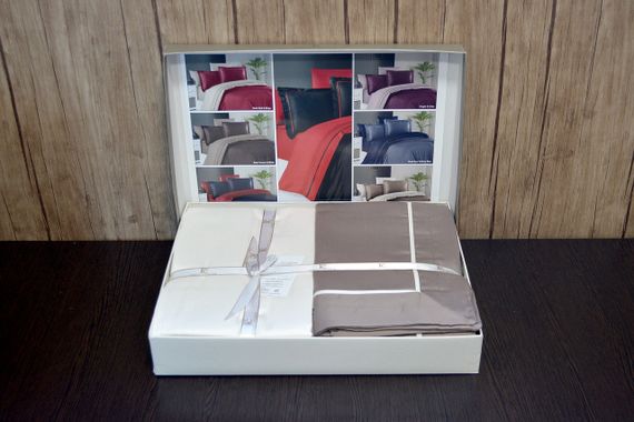 Постільна білизна First Choice Deluxe Satin 200 х 220 см Serenity Mink Cream | Зображення 2