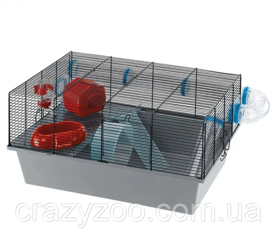 Клітка для гризунів Ferplast Milos Large сіра 58х38х30.5 см 57010617