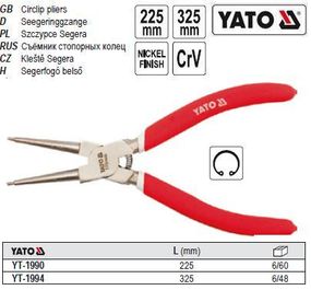 Съемник YATO Польша знимач стопорних килець зжим l=225 мм YT-1990