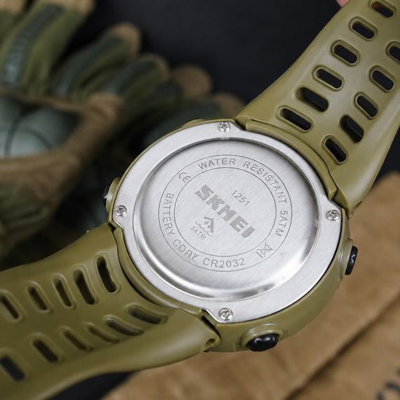 Чоловічий годинник Skmei 1251AG Military | Зображення 3