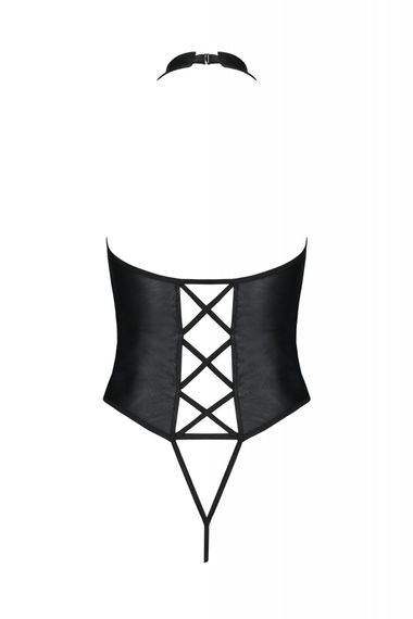 Боді з відкритим доступом Passion Nancy Body Чорний 4XL/5XL | Зображення 3