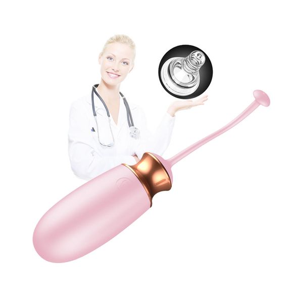 Віброяйце - Vibrating Silicone Love Egg Pink, USB, 10 Function, Heating, Voice Control | Зображення 3