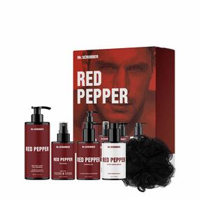 Подарунковий набір для чоловіків Mr. Scrubber Red Pepper Perfumed Men’s Essentials Set