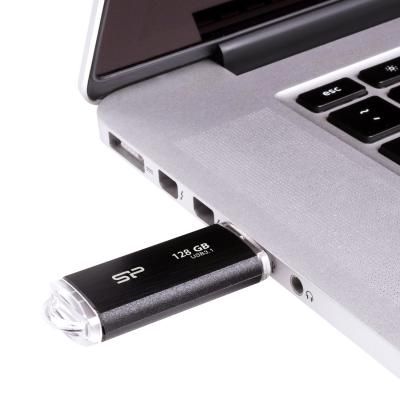 USB флеш накопичувач Silicon Power 128GB Blaze B02 Black USB 3.0 (SP128GBUF3B02V1K) | Зображення 2