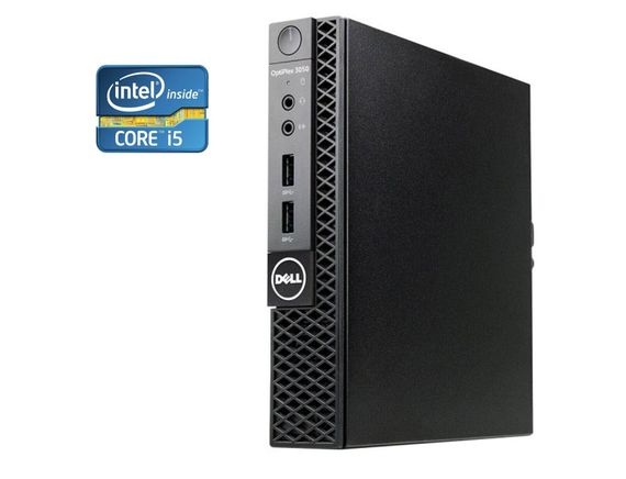 Неттоп Dell OptiPlex 3050 USFF / Intel Core i3-7100T (2 (4) ядра по 3.4 GHz) / 8 GB DDR4 / 240 GB SSD / Intel HD Graphics 630 б/у