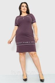 Зручна жіноча сукня з принтом сезон весна-літо колір шоколадний розмір XXL FG_00728