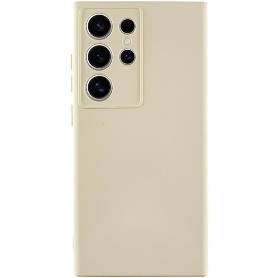 Чохол TPU GETMAN Liquid Silk Full Camera для Samsung Galaxy S24 Ultra Пісочний / Sand