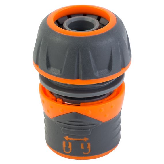 Конектор 1/2" Flora швидкознімний для шланга 3/4" з замком (ABS+TPR) (5015484)