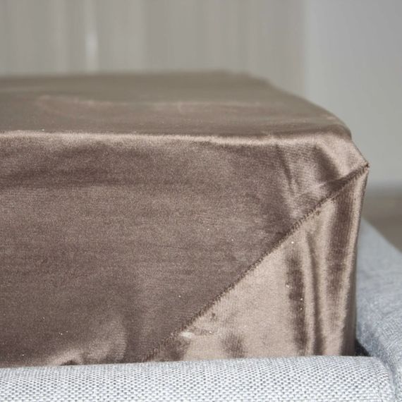 Простынь на резинке двуспальное ТЕП VELOUR 2-04824_35683 180х200 см коричневая | Зображення 5