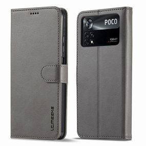 Чохол книжка iMeeke для Poco X4 Pro 5G колір Сірий