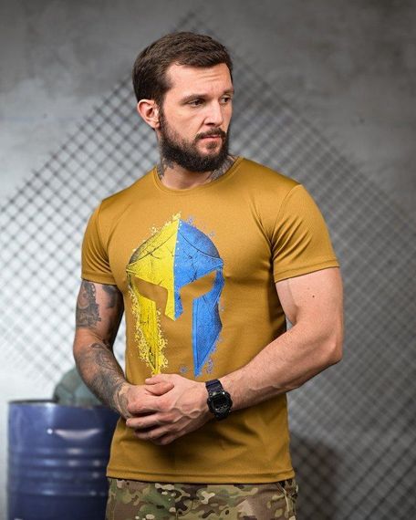 Тактична потоотвідна футболка Spartan coyot ПП4686 | Зображення 1