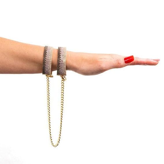 Лакшері наручники-браслети із кристалами Rianne S: Diamond Cuffs Різнокольорові One Size | Зображення 4