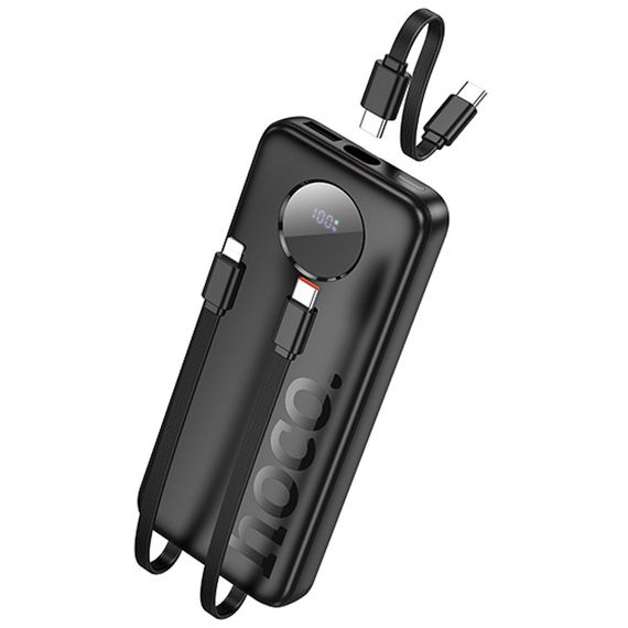 Портативний ЗП Power Bank Hoco J132 Sabio 22.5W+PD20W with 3 cables 10000 mAh Black | Зображення 2