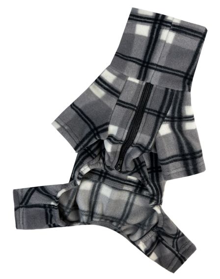 Костюм флiс картатий сірий D-206 | Зображення 2