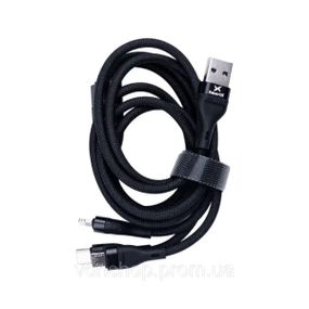 Кабель для зарядки 3-in-1 microUSB/Type-C/Lightning UR521