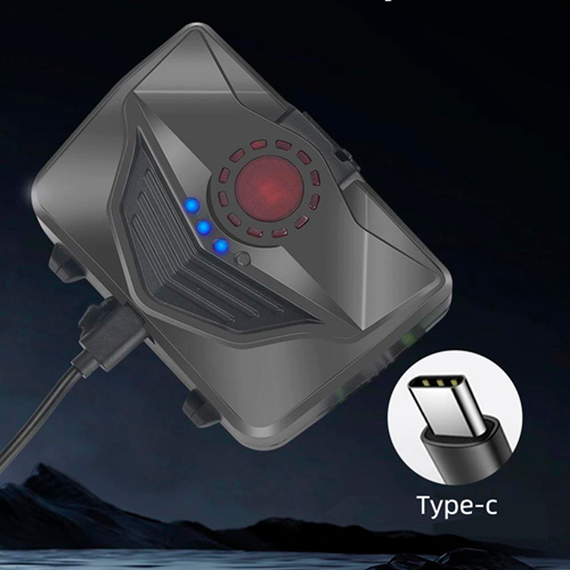 Потужний налобний ліхтар BL-A12-3, P90, Power Bank, АКБ х 18650, zoom, ЗП Type C | Зображення 4