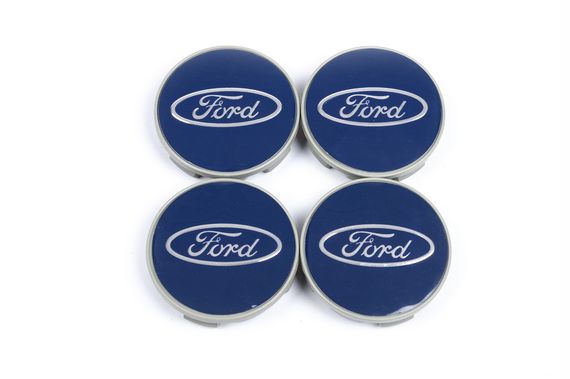 Ковпачки на диски 69/64мм сині (4 шт) для Тюнінг Ford | Зображення 1