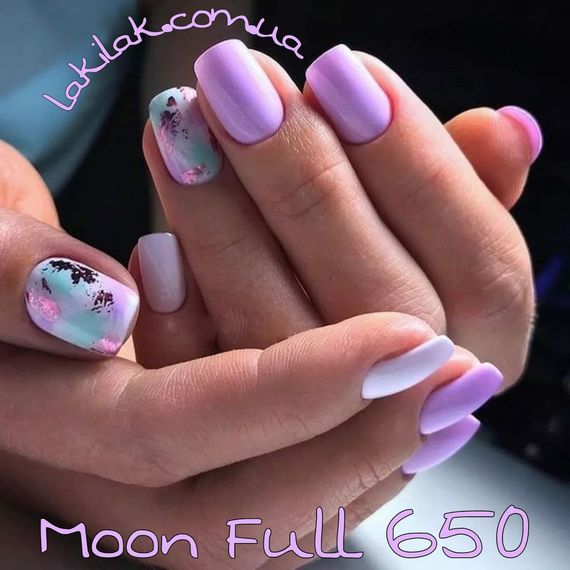Гель-лак Moon Full Winter №650 насыщенный сиреневый 8мл