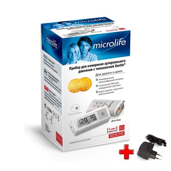 Тонометр Microlife BP A1 Easy + манжета LUX 22-42см + сетевой адаптер 6V гарантия 5 лет | Зображення 2