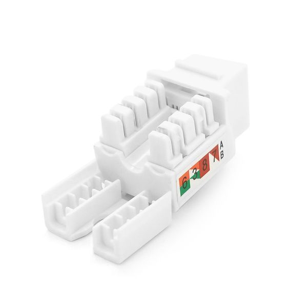 Модуль широкий Keystone Jack RJ-45 кат.5E UTP, 17.0мм | Зображення 1