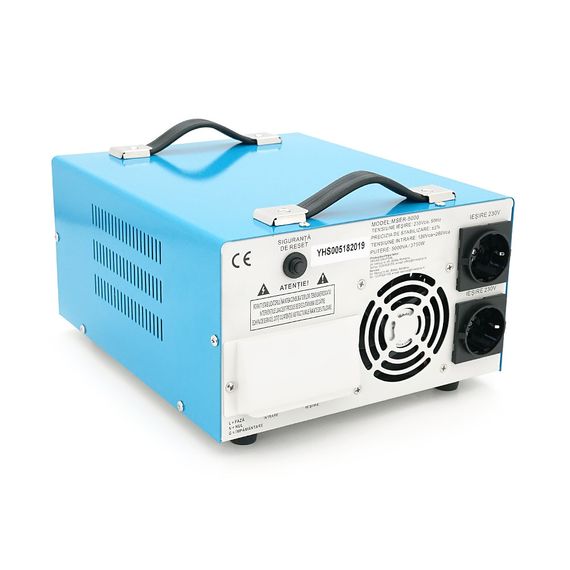 Стабілізатор напруги Westech MSER 5000 VA-V2/3750W однофазний, сервопривід, монтажу підлоги, LED дисплей, діапазон 130-260V, | Зображення 1