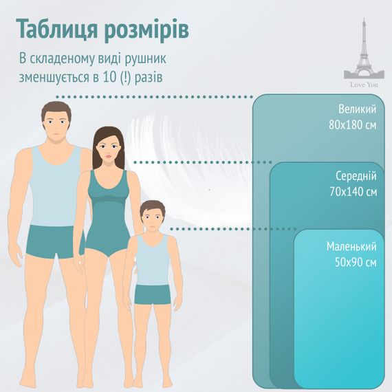 Набір рушників мікрофібра Love You SPORT світло-бузковий 50х90 см + 70х140 см (60112) | Зображення 9