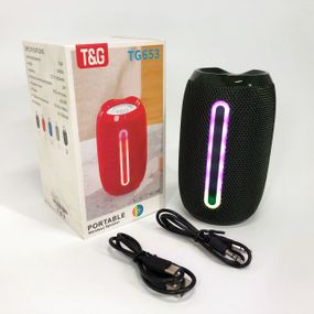 Портативная Bluetooth-колонка TG653 USB с ремешком. RK-191 Цвет: зеленый