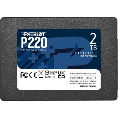 Накопитель SSD 2.5" 2TB P220 Patriot (P220S2TB25)
