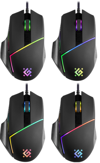 Миша Defender Warfame GM-880L RGB, 8 кнопок,12800 dpi (52880) | Зображення 1