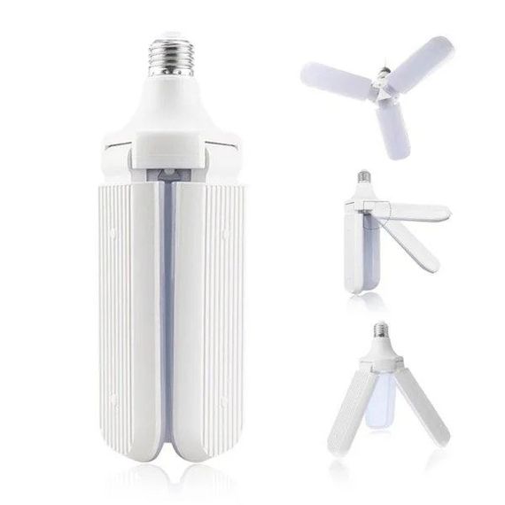 Світлодіодна лампа Fan Blade Led 45W E27 потрійна у формі вентилятора
