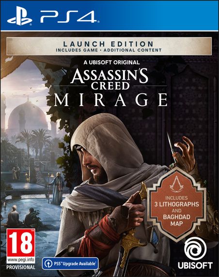 Гра Assassin's Creed Mirage Launch Edition (Free upgrade to PS5) [BD disk] (PS4) (3307216258018)