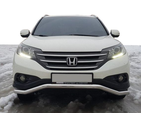 Передняя защита ST007 (нерж.) для Honda CRV 2012-2016 гг