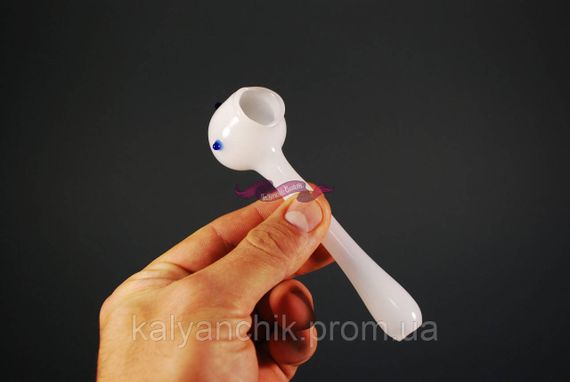 Трубка стеклянная Oil White Dots