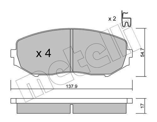 Колодки гальмівні передні Suzuki Grand Vitara 98- 22-0766-0 | Зображення 7