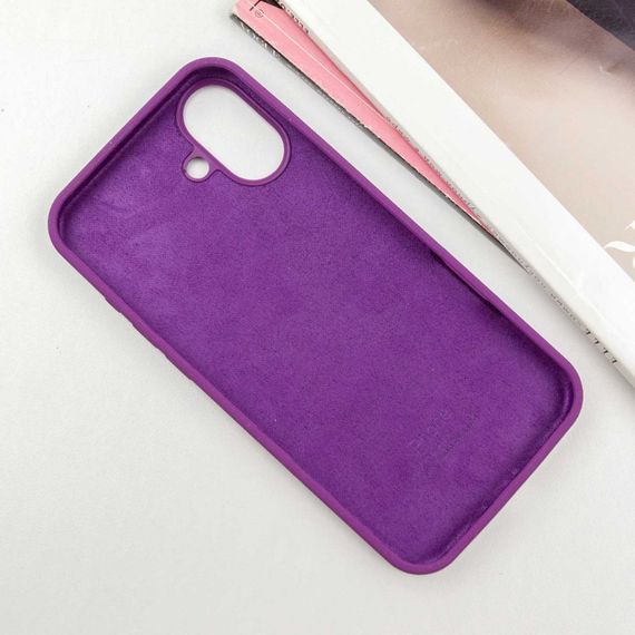 Чехол Silicone Case Full Protective (AA) для Apple iPhone 16 Plus (6.7") Фиолетовый / Grape | Зображення 2