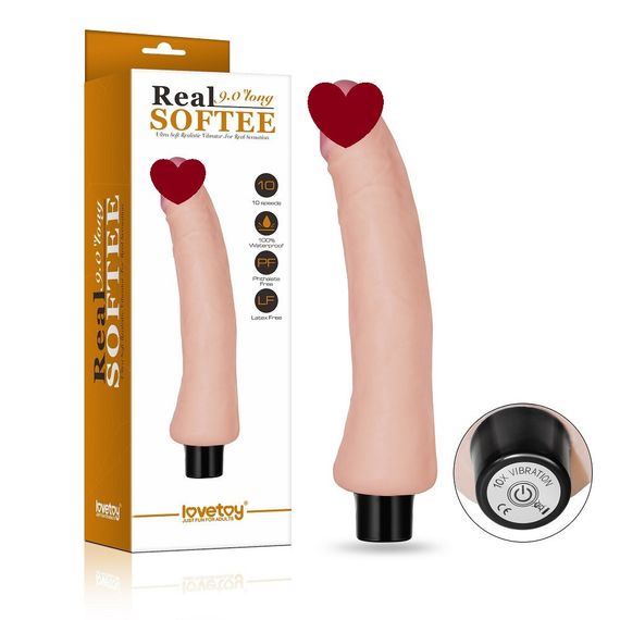 Реалістичний вібратор REAL SOFTEE (24 см) Sex Aura
