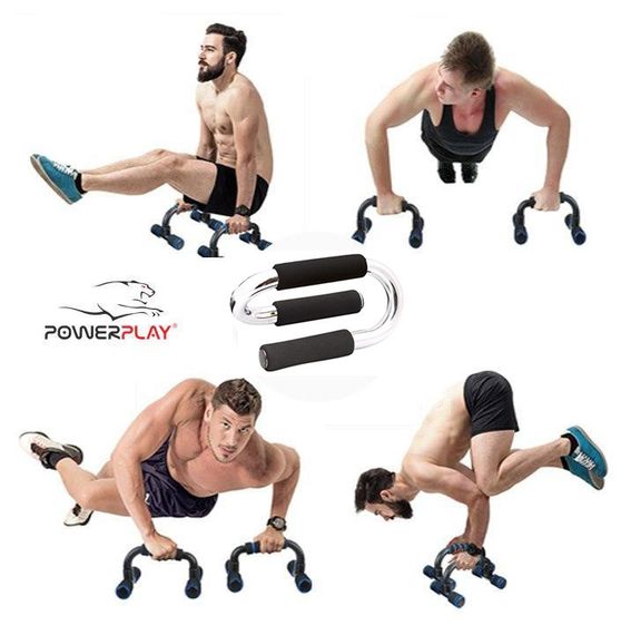 Упори для віджимань PowerPlay 4318 Push-Up Bars Stell металеві (S-подібні) | Зображення 8