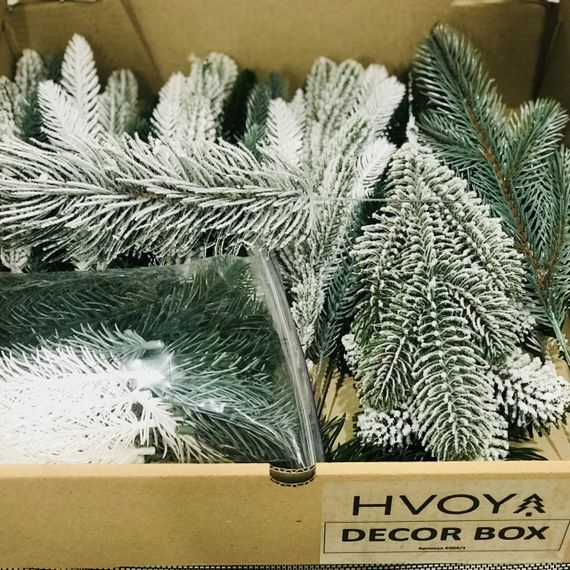 Набор хвойных литых веточек Decor Box (84 элемента) | Зображення 2
