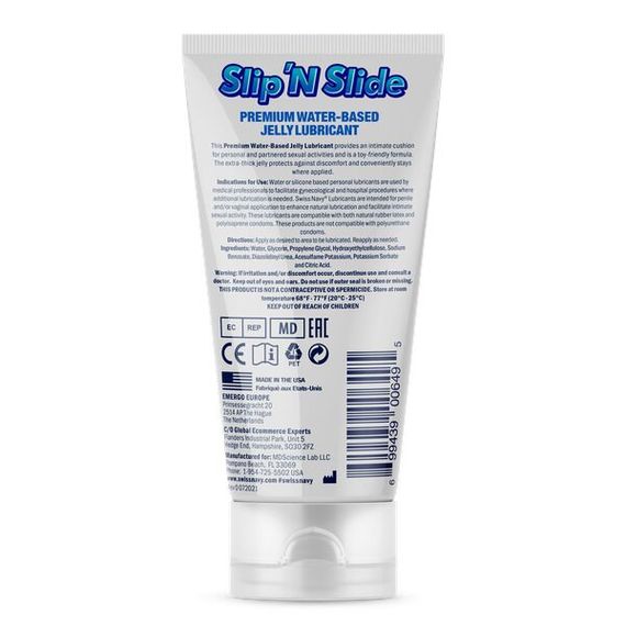 Лубрикант на водной основе Swiss Navy Slip'N Slide Premium Jelly 150 мл | Зображення 1