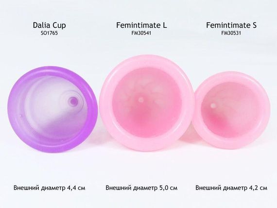 Менструальная чаша Femintimate Eve Cup размер L, диаметр 3,8см, для обильных выделений | Зображення 3