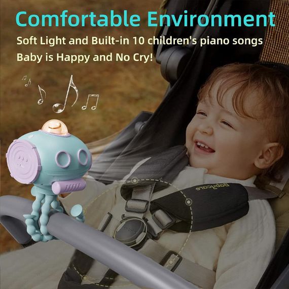 Мультифункціональний вентилятор Submarine F18 with music and battery 4000 mAh Blue | Зображення 3