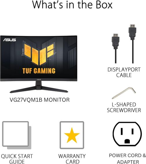 Монітор Asus 27&quot; TUF Gaming VG27VQM1B DVI 90LM0A81-B01170 | Зображення 7