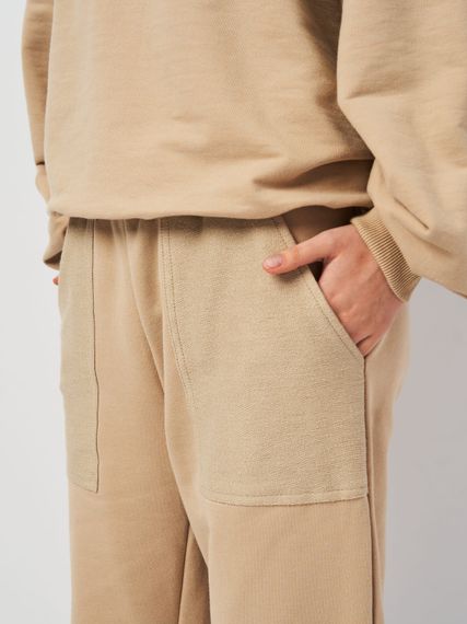 Штани жіночі з манжетами бежеві, 2XL | Зображення 2