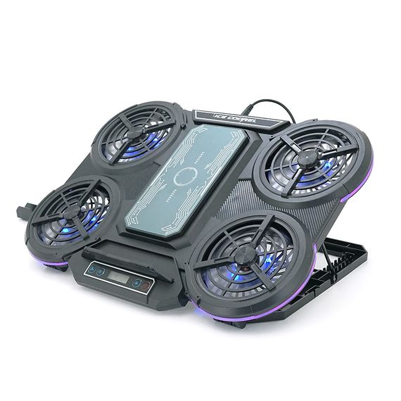 Подставка под ноутбук IceCoorel Q5, до17", fan2-100x15/2-80x15мм, 410x285x35mm | Зображення 1