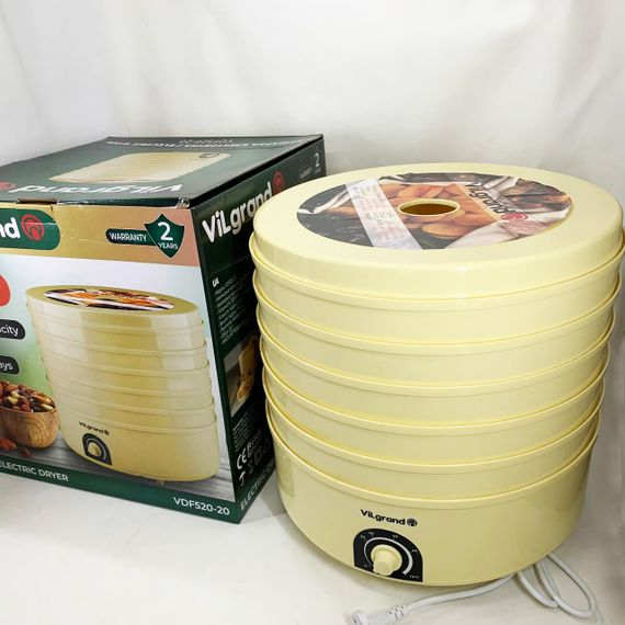 Сушарка електрична для фруктів VILGRAND, Електросушарка для грибів Сушильний апарат ягід GC-71 | Зображення 1