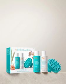 Набір для очищення шкіри голови Moroccanoil Scalp Discovery (shampoo, conditioner, brush)